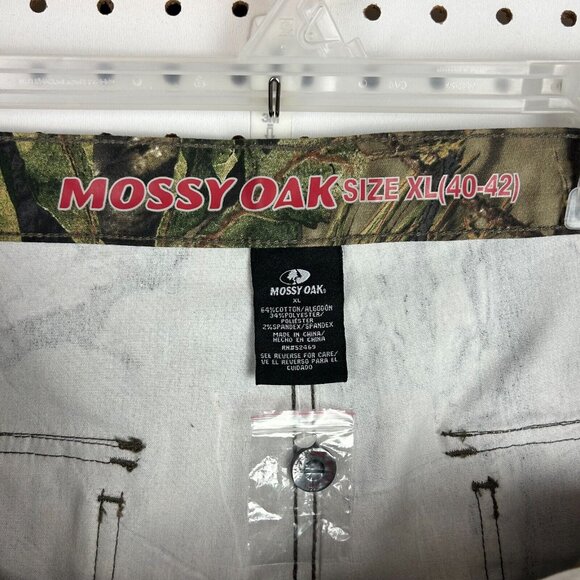 Mossy Oak Cargo Pants Hunting Camo Size XL NWOT Baggy Button Adjustable Wide Leg - Picture 6 of 7